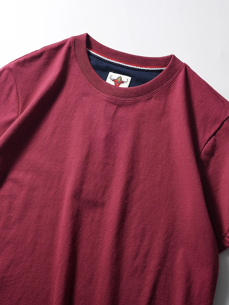 Men's Retro Solid Color Short Sleeve T-shirt | Summer Fashion Top