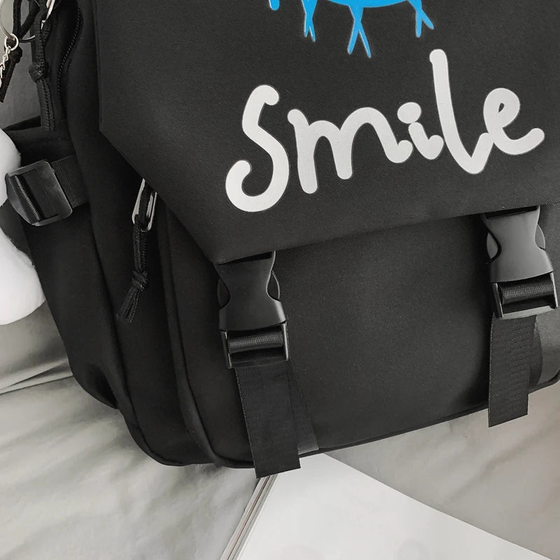 Kawaii Large Capacity Pocket Front Backpack | Stylish School Bag