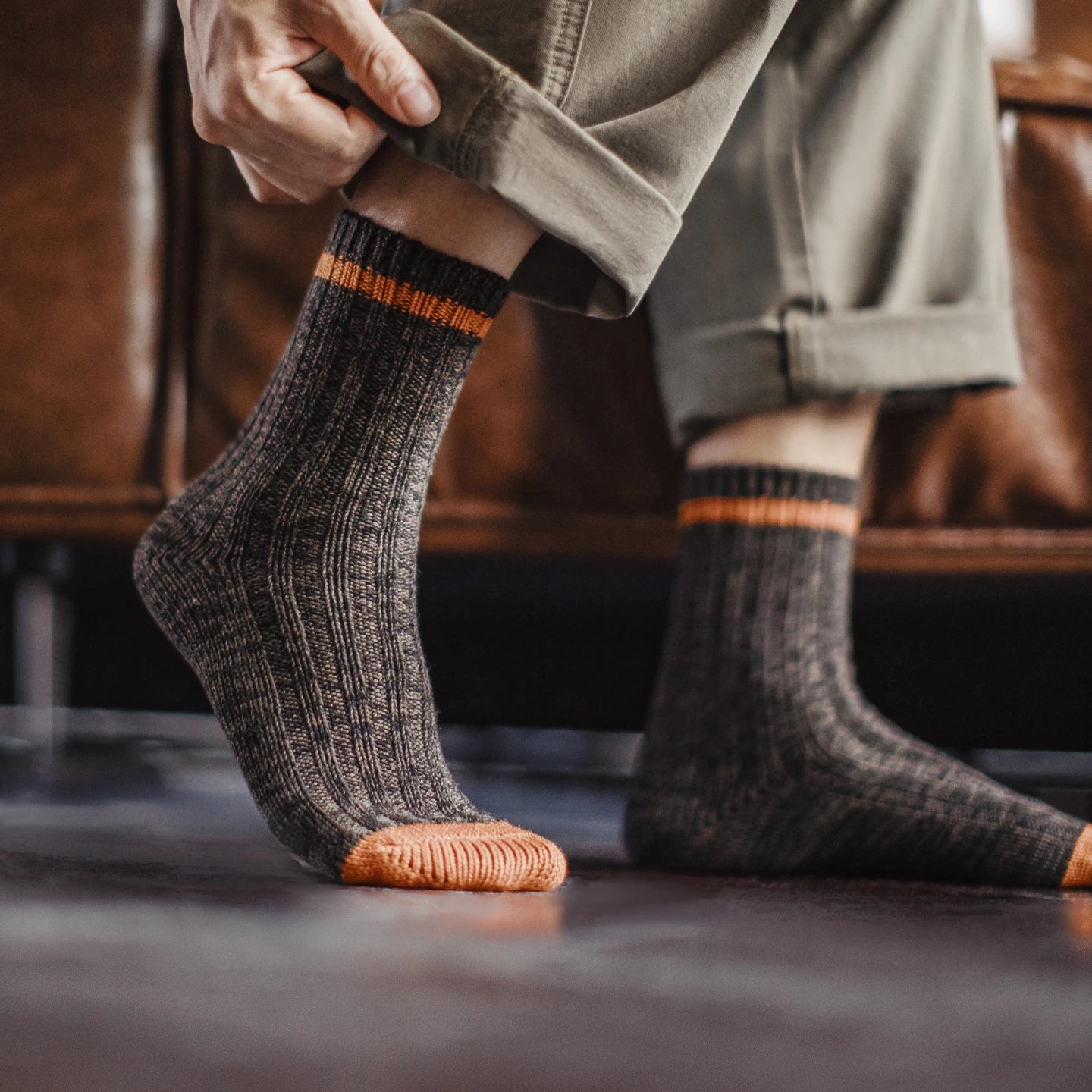 Men's 3-Pack Vintage Wool Blend Socks | Cozy Thermal Comfort