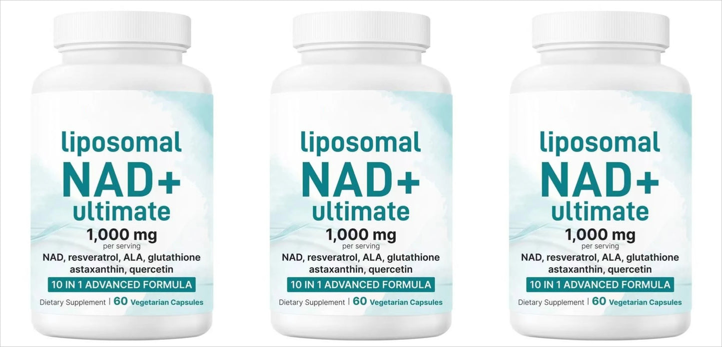 Liposomal NAD+ 1000mg 10 in 1 Formula | Daily Vitality Capsules
