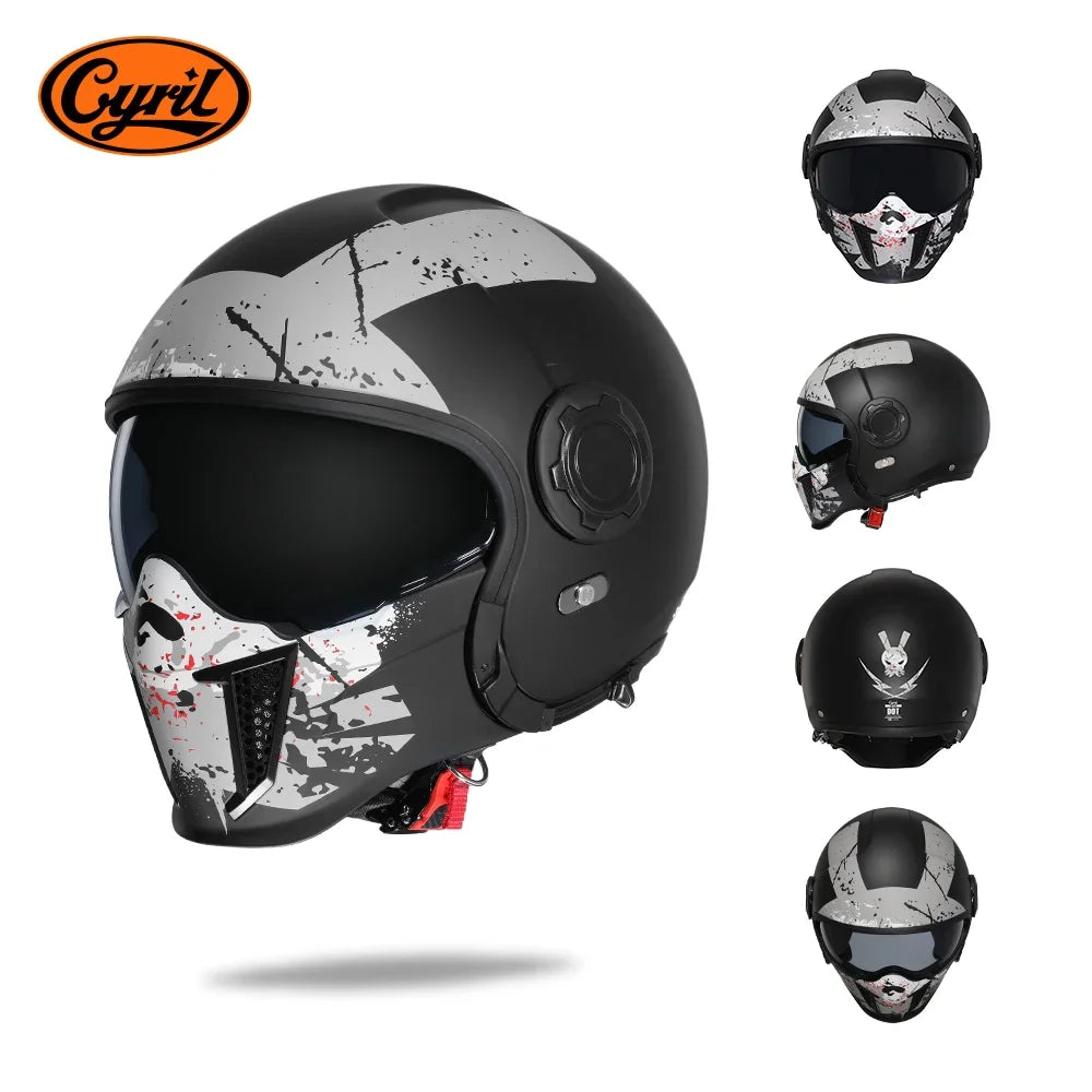 Lightweight Convertible Full Face Helmet for Electric Scooters