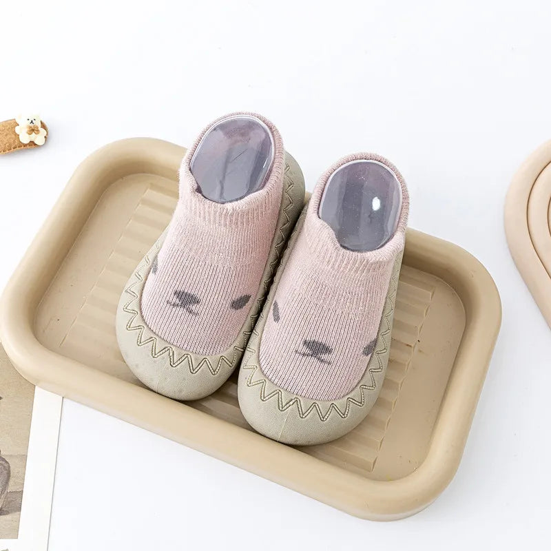 Cute Cartoon Baby Socks Shoes | Soft Rubber Sole for First Walkers