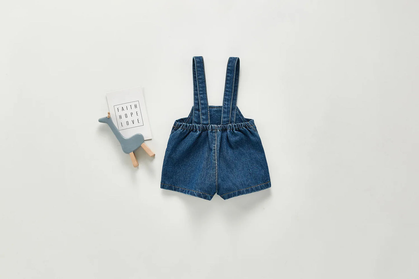 Unisex Baby Denim Romper | Comfortable & Versatile Toddler Outfit