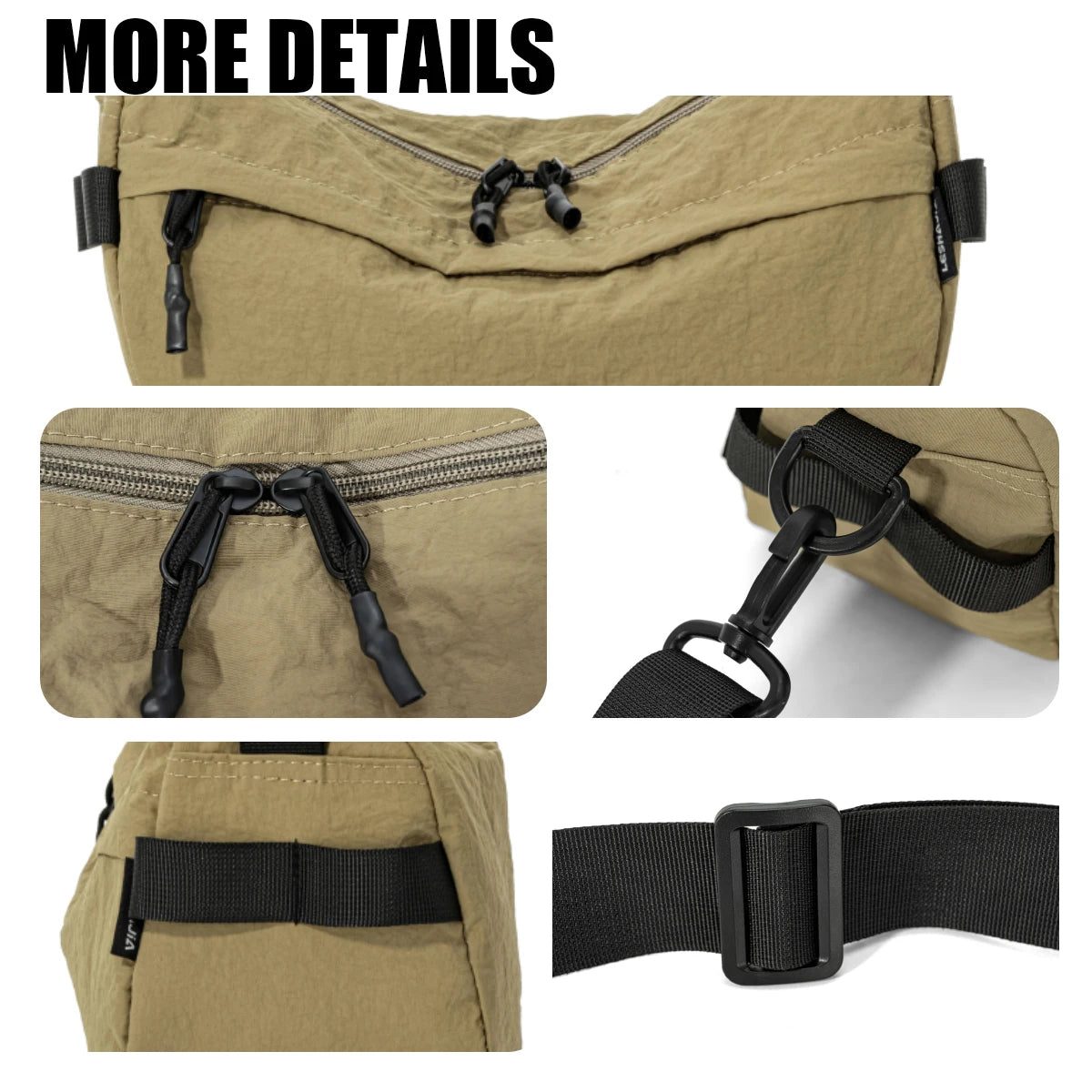 Lightweight Waterproof Nylon Crossbody Bag for Casual Adventures
