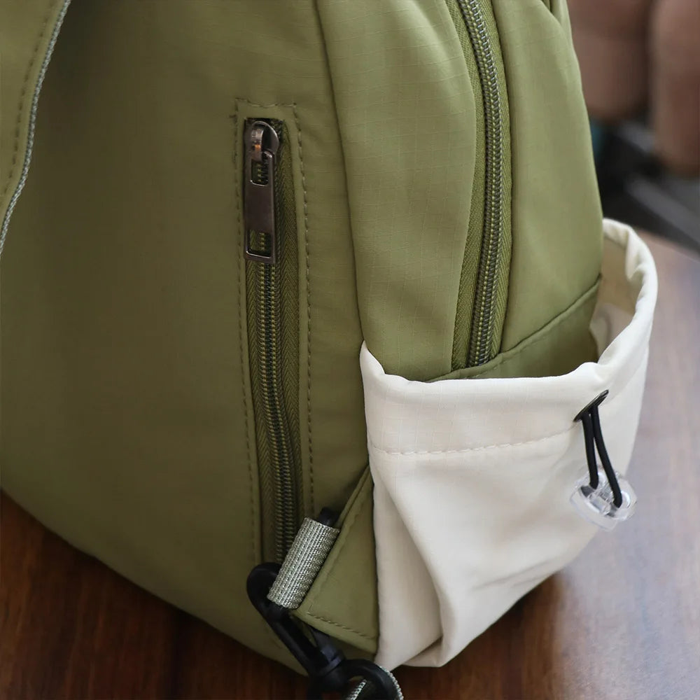 High-Capacity Women's Nylon Backpack | Lightweight Casual Schoolbag
