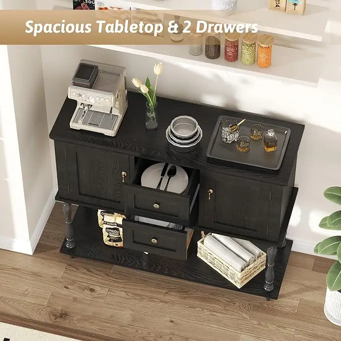Farmhouse Console Table with Drawers | Stylish Entryway Storage