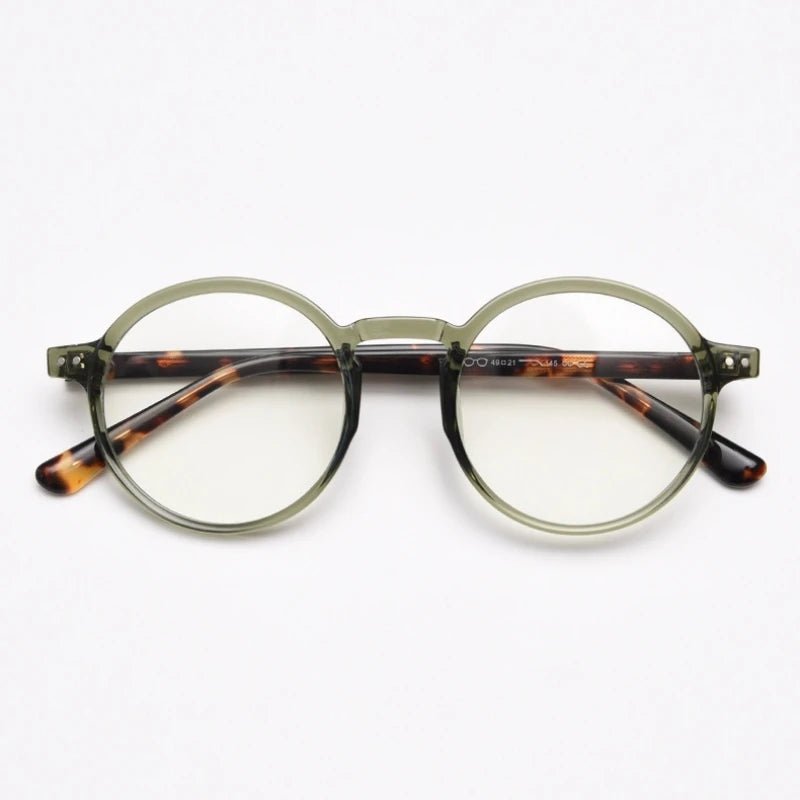 Retro Round Prescription Glasses for Stylish Vision Enhancement