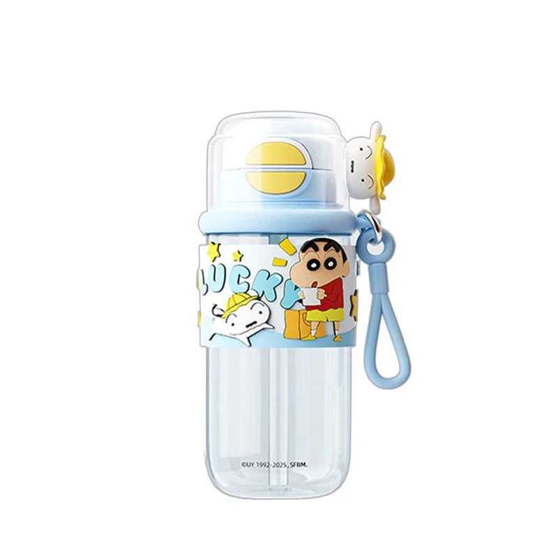Cute Cartoon Straw Cup for Kids | Leakproof Outdoor Water Bottle