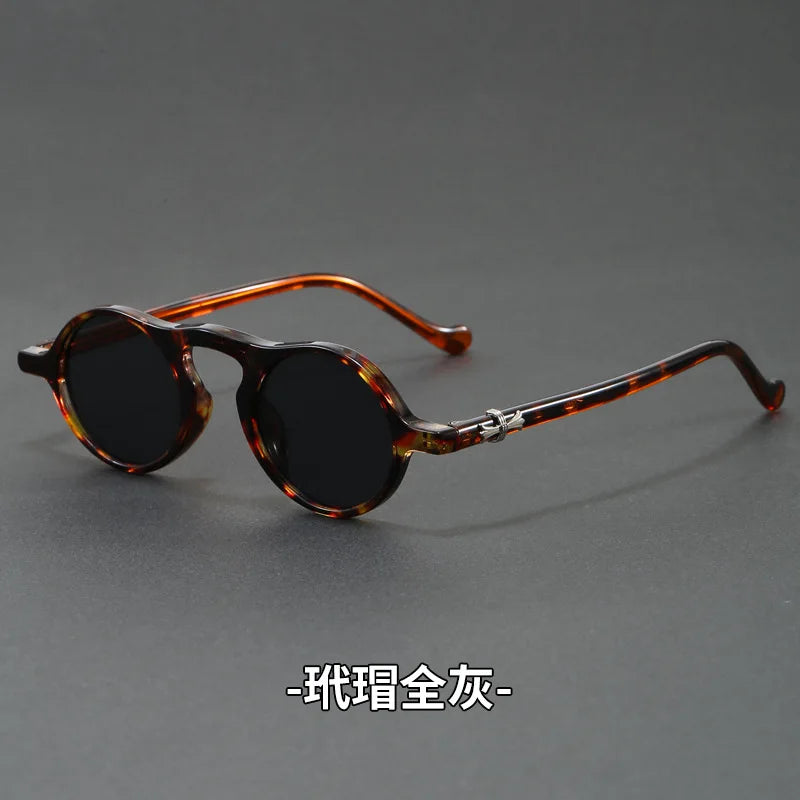 Vintage Round Sunglasses | Ultra-Light Oval Fashion Eyewear