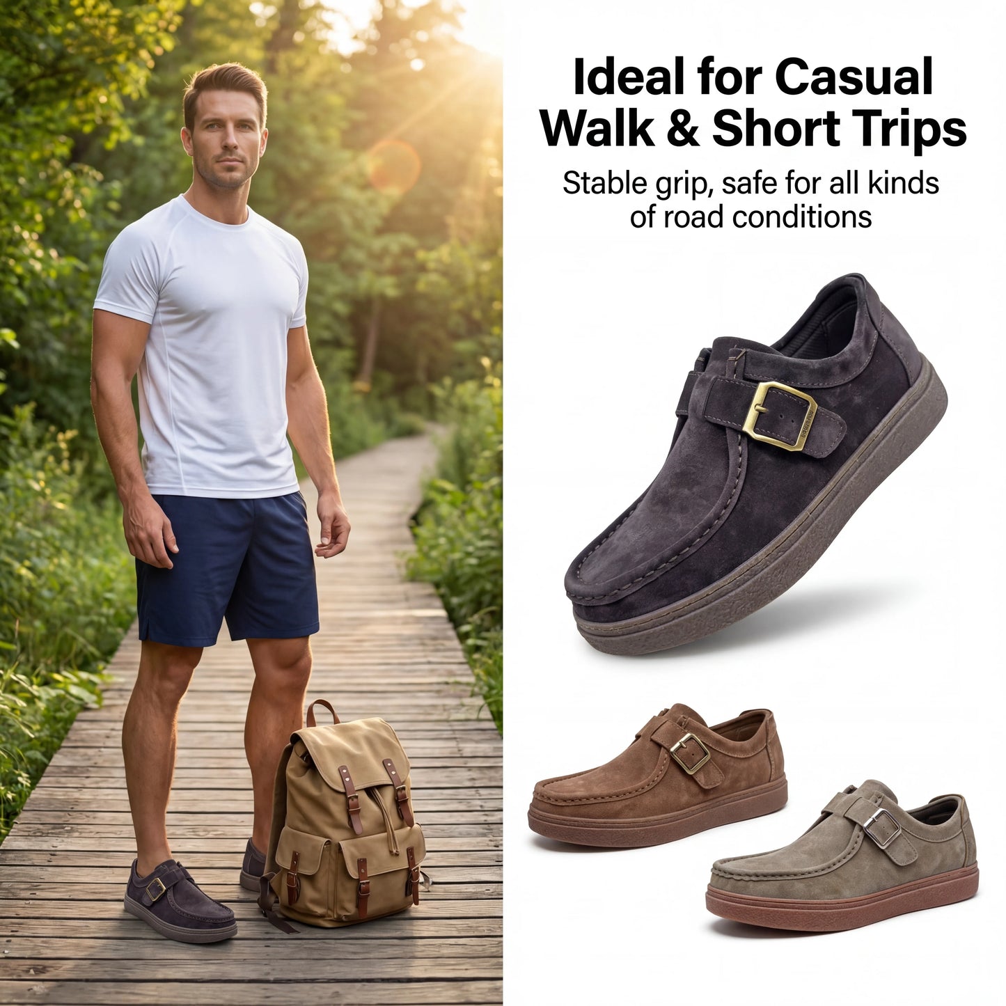 Men's Elegant Handmade Cowhide Leather Moccasin Shoes