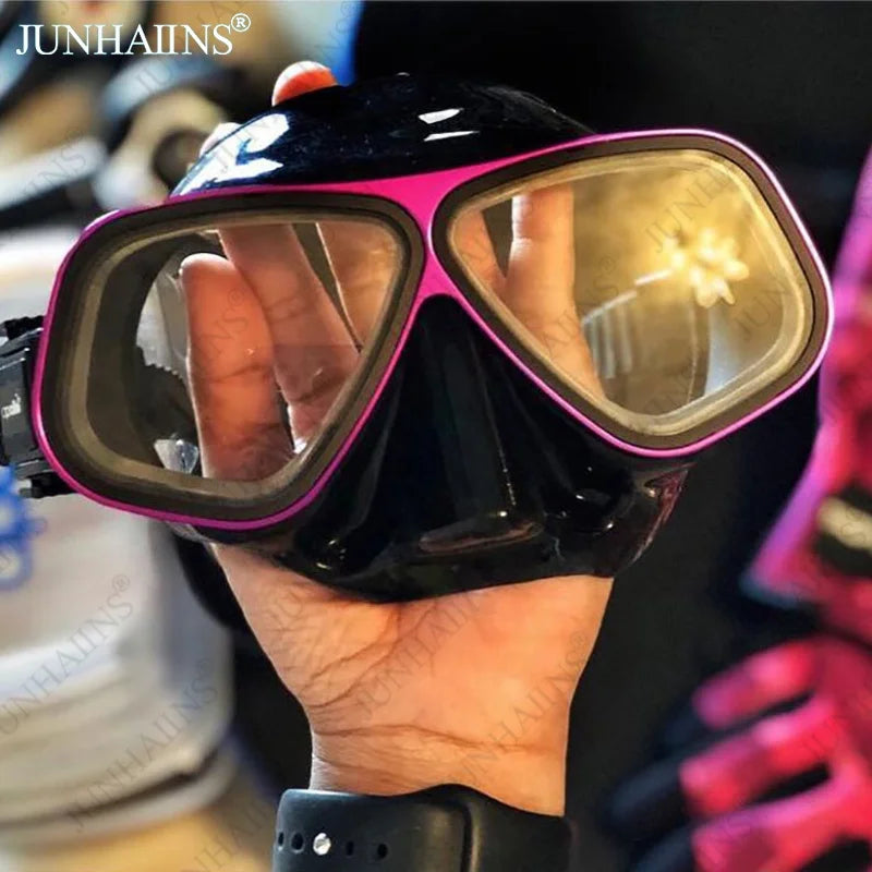 Freediving Mask with Aluminum Frame | Anti-Fog Diving Gear