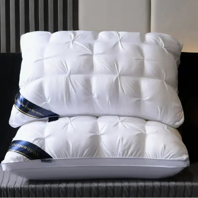 Luxury 100% Cotton Goose Down Pillow | Comfortable Bedding Gift