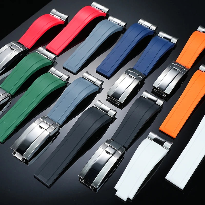 Soft Rubber Watch Strap | Quick Release Diver Band for All Watches