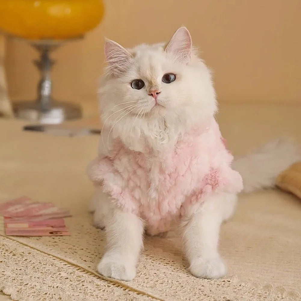 Plush Pet Vest for Dogs and Cats | Warm Winter Jacket