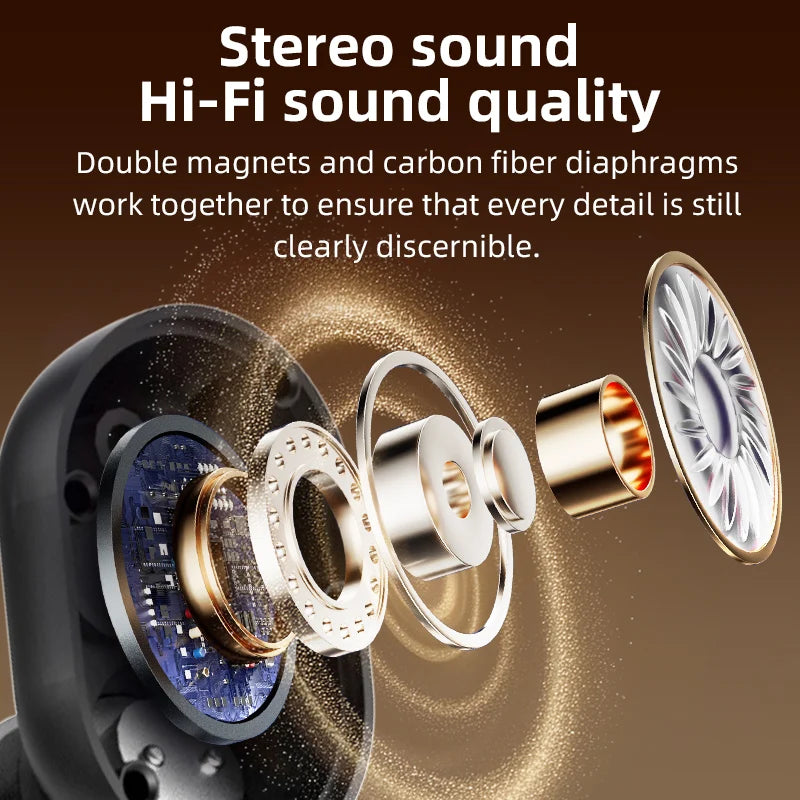 Wireless Bluetooth Headphones with ANC & Charging Case