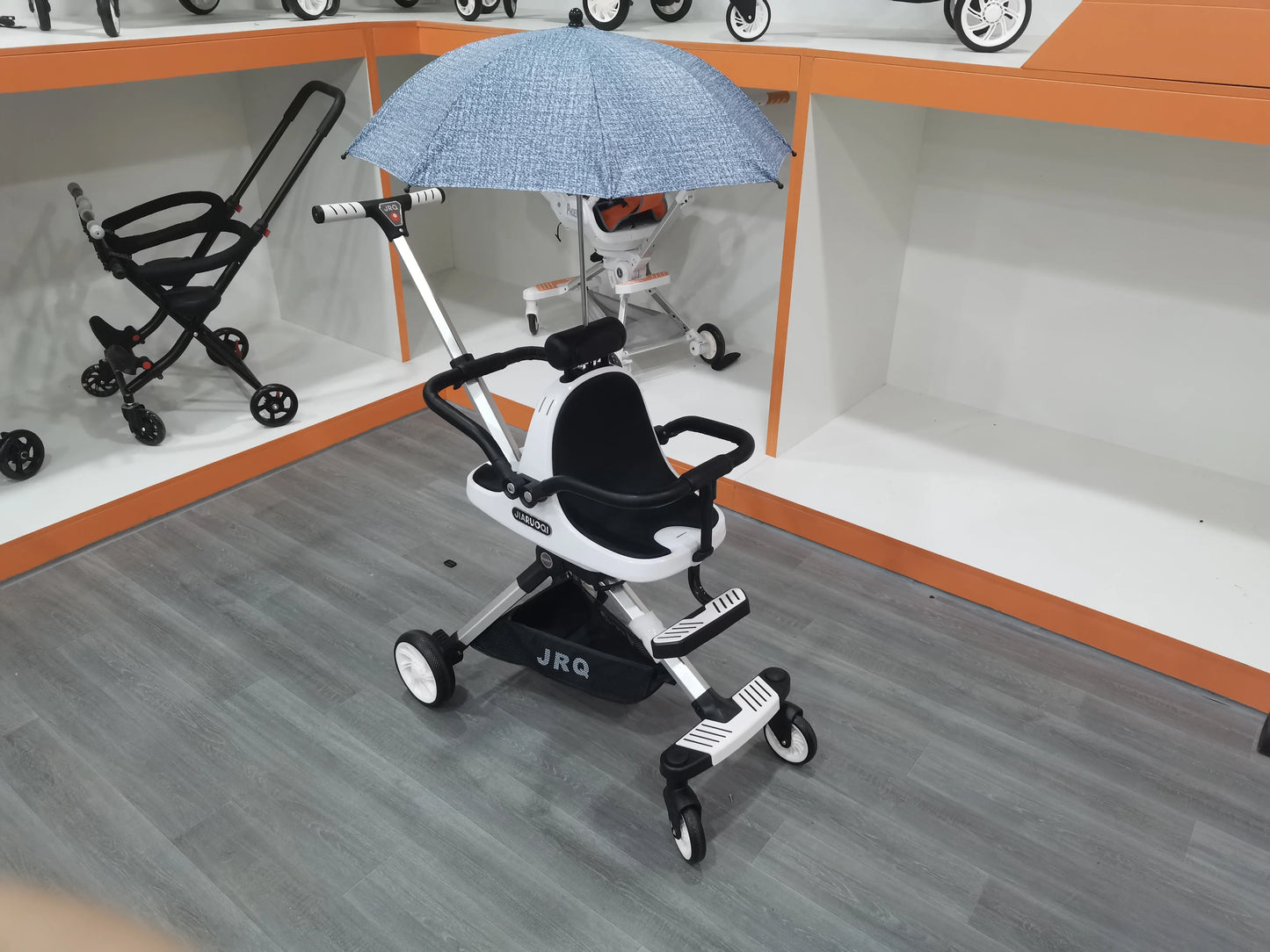 Lightweight Double Stroller with Canopy for Infants & Toddlers
