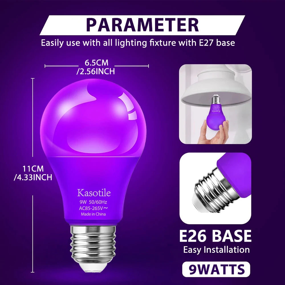 Colorful LED Energy Saving Bulb | 7 Color Options for Every Event