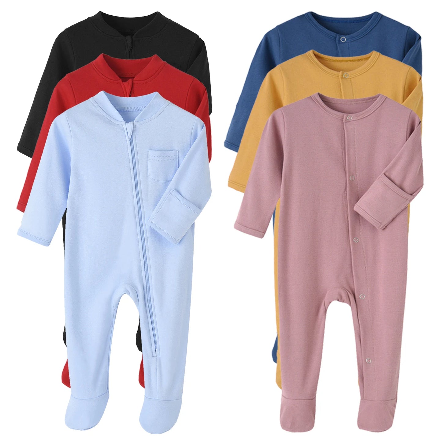 Cozy Cotton Jumpsuits for Newborns | Soft One-Piece Sleepers