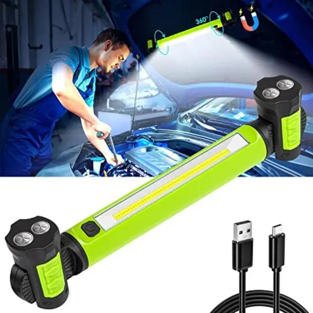 2500LM Bright LED Work Light | Rechargeable Magnetic Spotlight