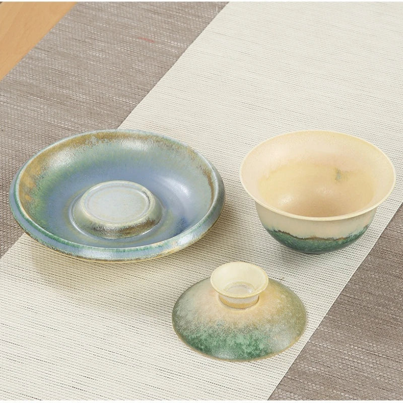 Elegante juego de tazas de té de cerámica | Perfecto para ceremonias del té
