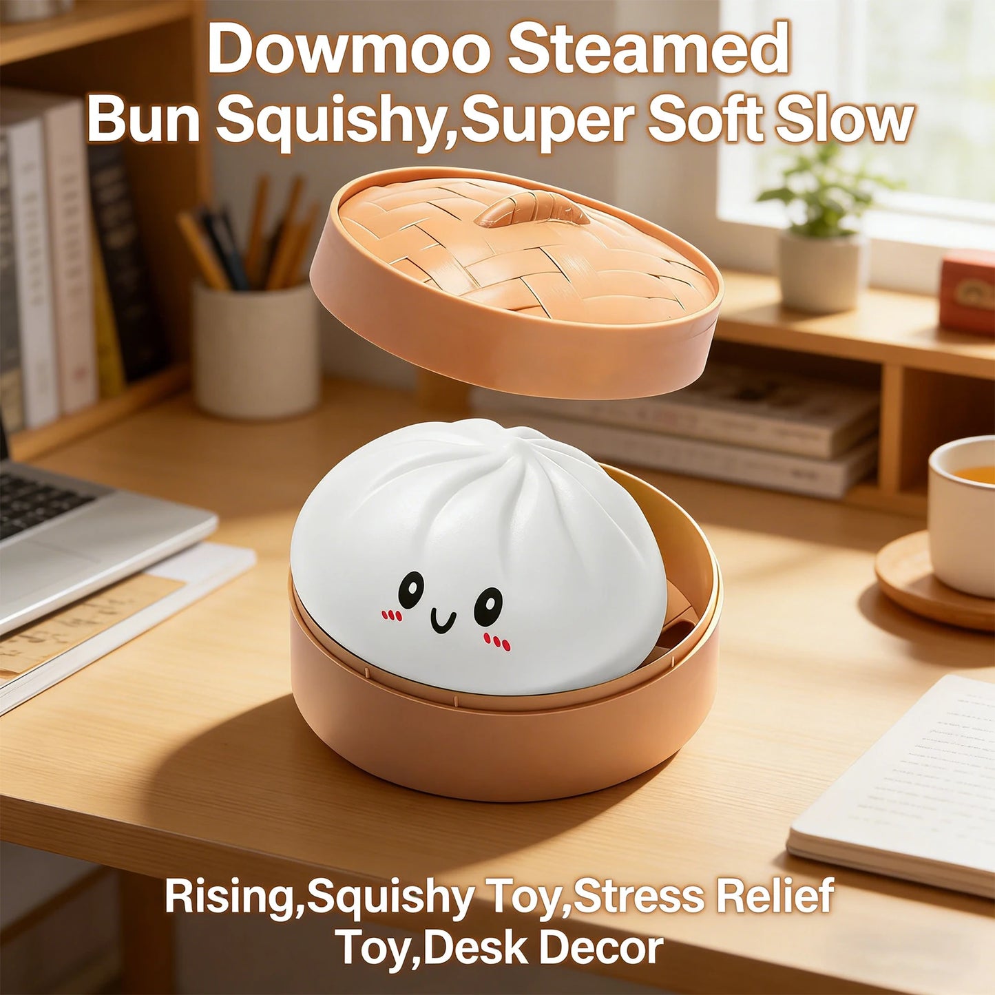 Colorful Simulated Dumpling Squishy Relaxing Relieve Anxiety Antistress Enhance Happiness Reusable Rebound Squeeze Reliever Toy