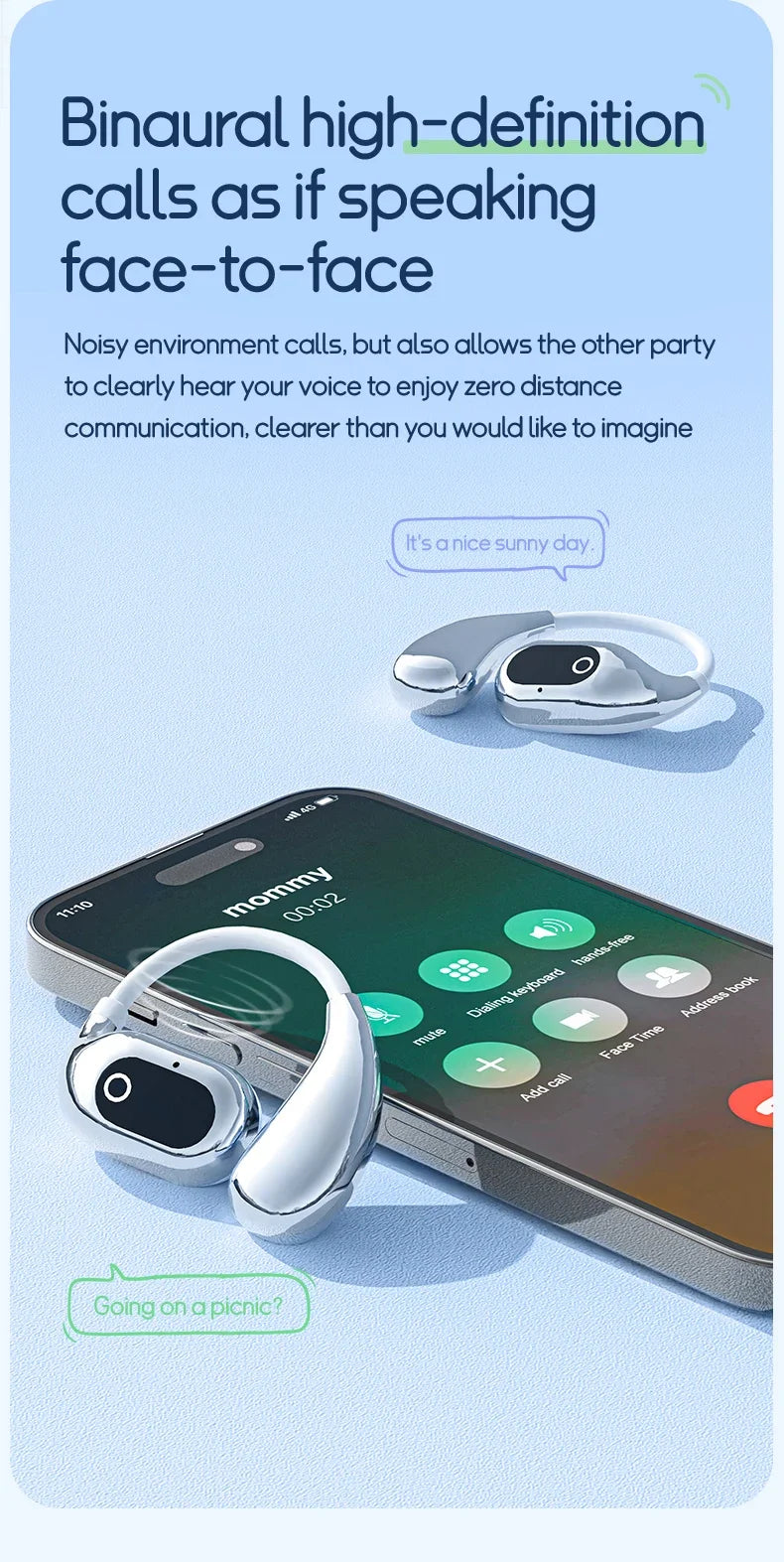 Two-Way Real-Time Wireless Translators | 144 Language Translation Earphones