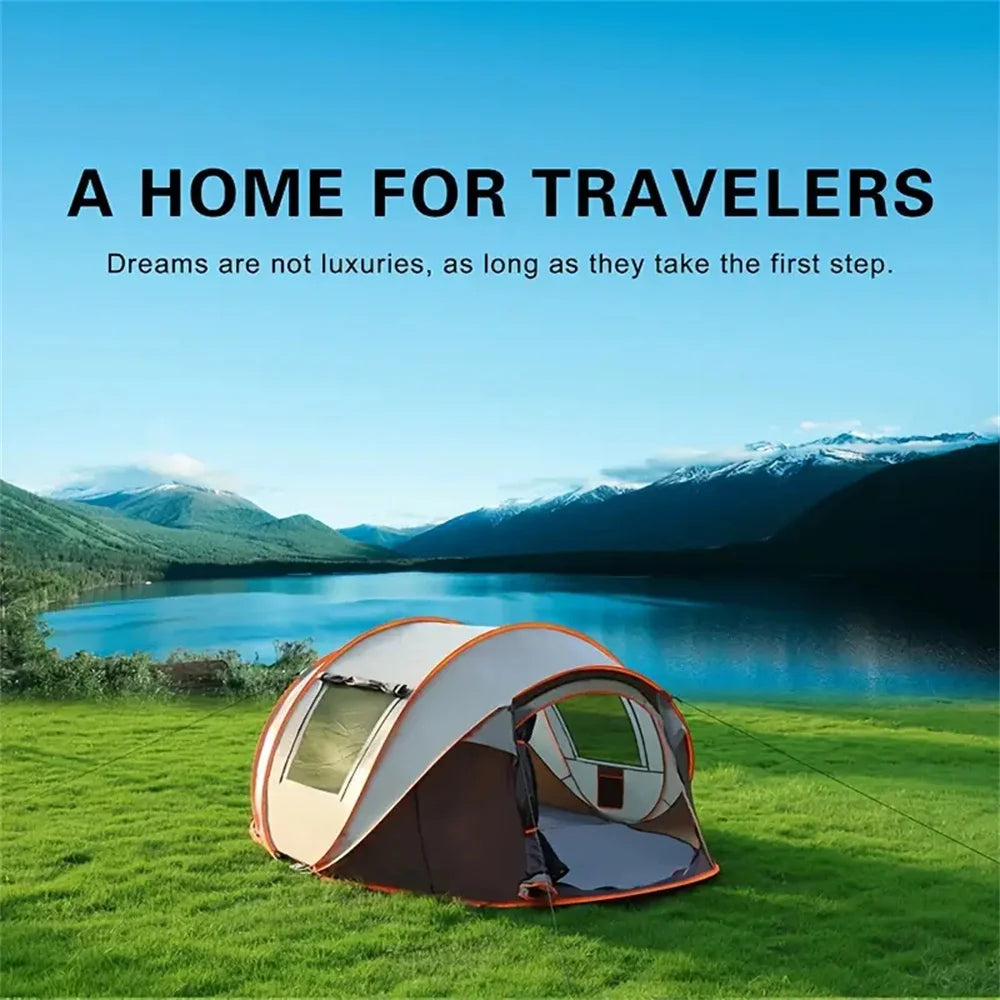 Spacious Waterproof Pop-Up Tent for 5-8 People | Quick Open Design