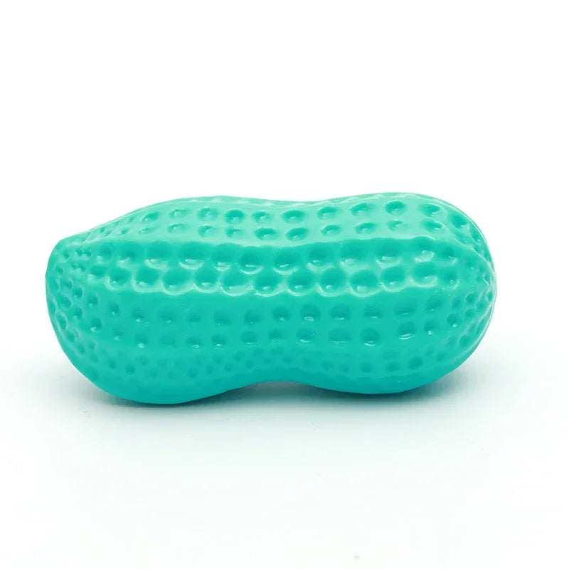 Interactive Dog Chewing Toy | Peanut Shaped Squeaker for Teeth Care