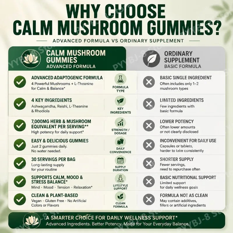 Peach Flavor Mushroom Gummies | Stress Relief & Relaxation