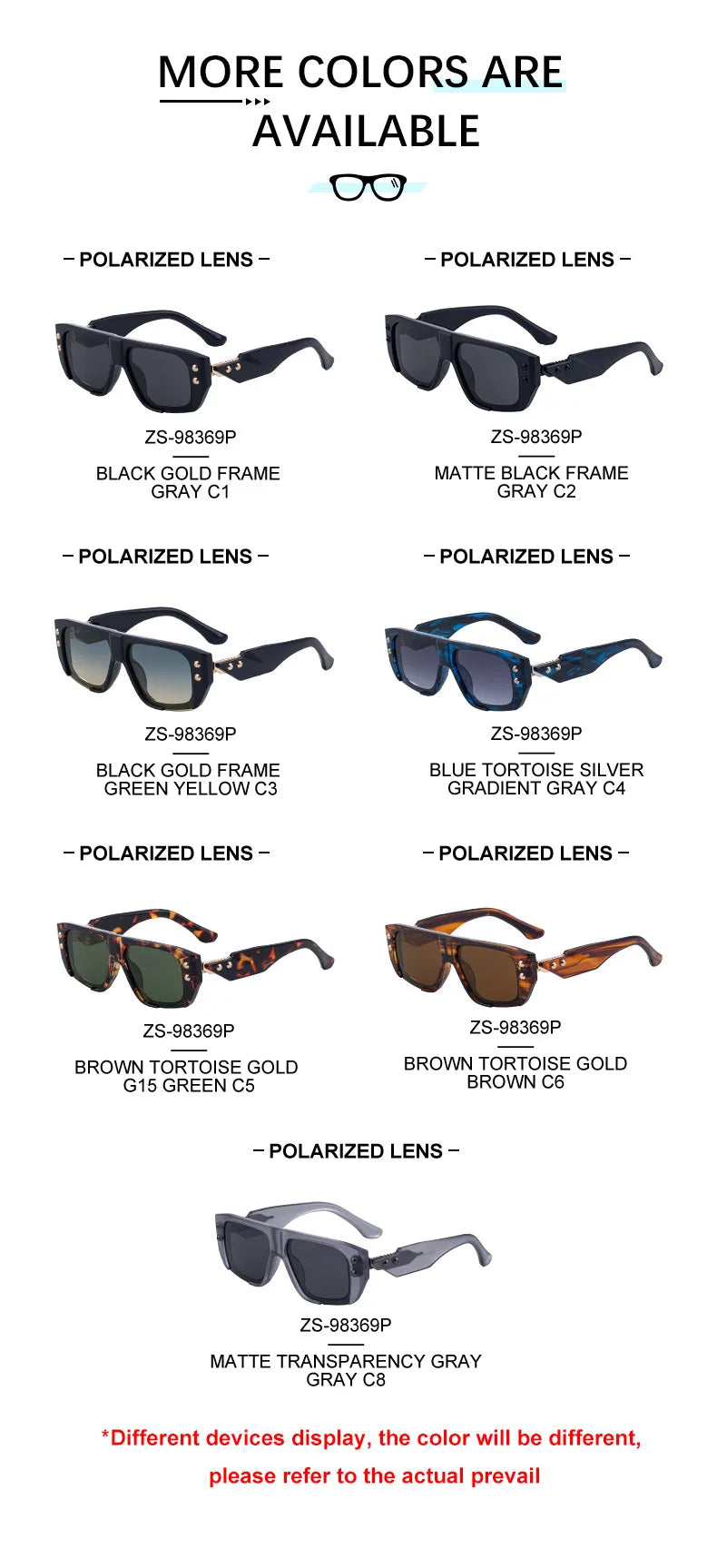 Polarized Steampunk Square Sunglasses for Men | Trendy Fashion Eyewear