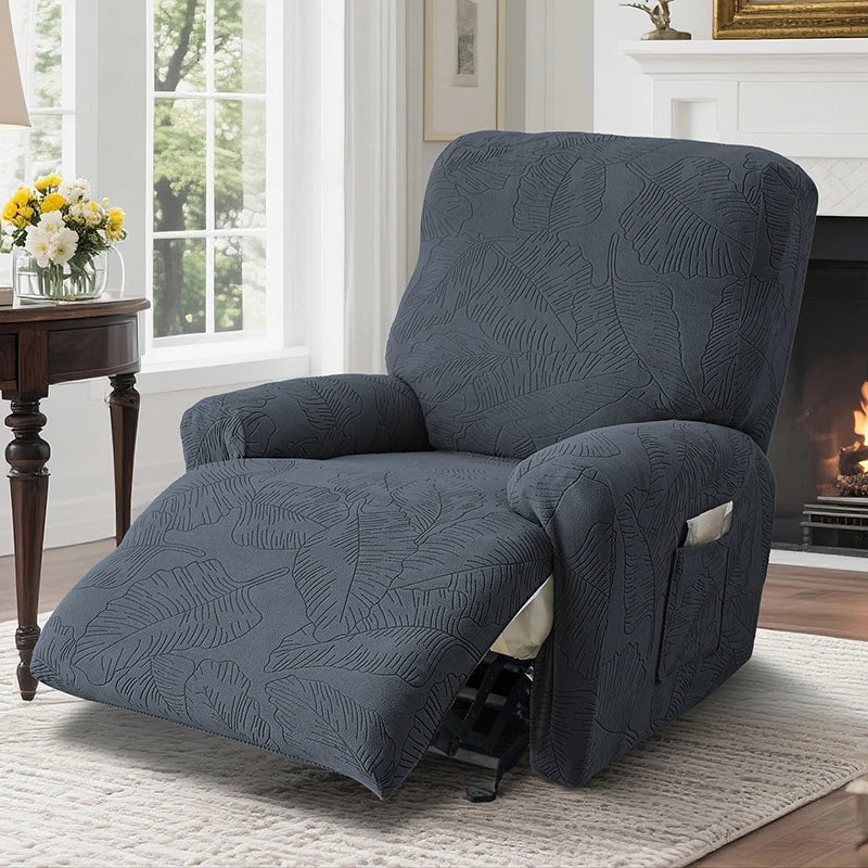 Elegant Stretch Jacquard Recliner Sofa Covers for Cozy Living Rooms