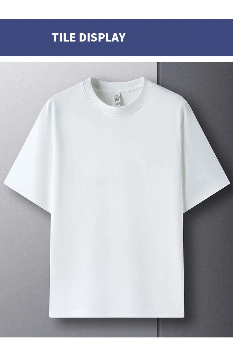 Men's Breathable Cotton Summer T-Shirt | Fashionable Short Sleeve Top