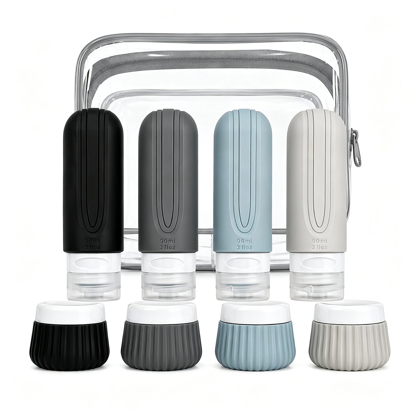 Leakproof 8Pcs Travel Bottle Kit | Perfect for Shampoo & Lotion