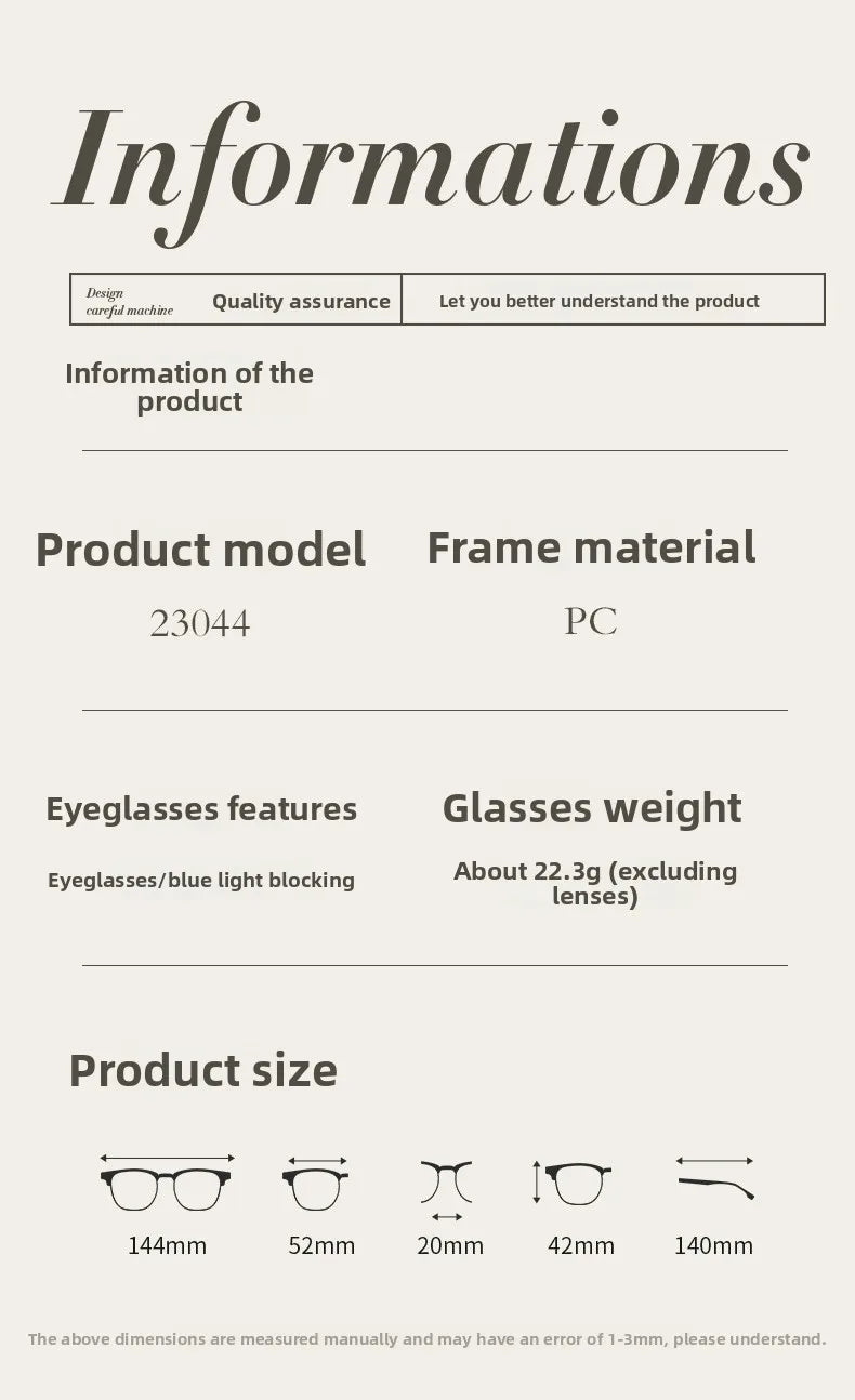 Customized Progressive Lens Glasses for Women | Stylish Eye Protection