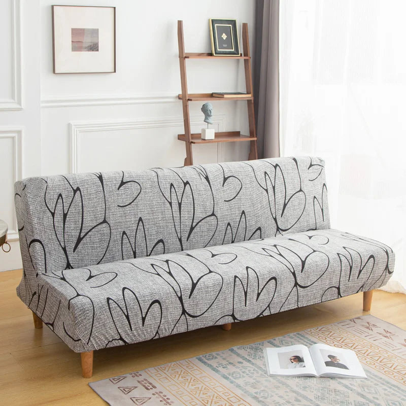 Stretch Printed Sofa Bed Cover | Dust-Proof Furniture Protector