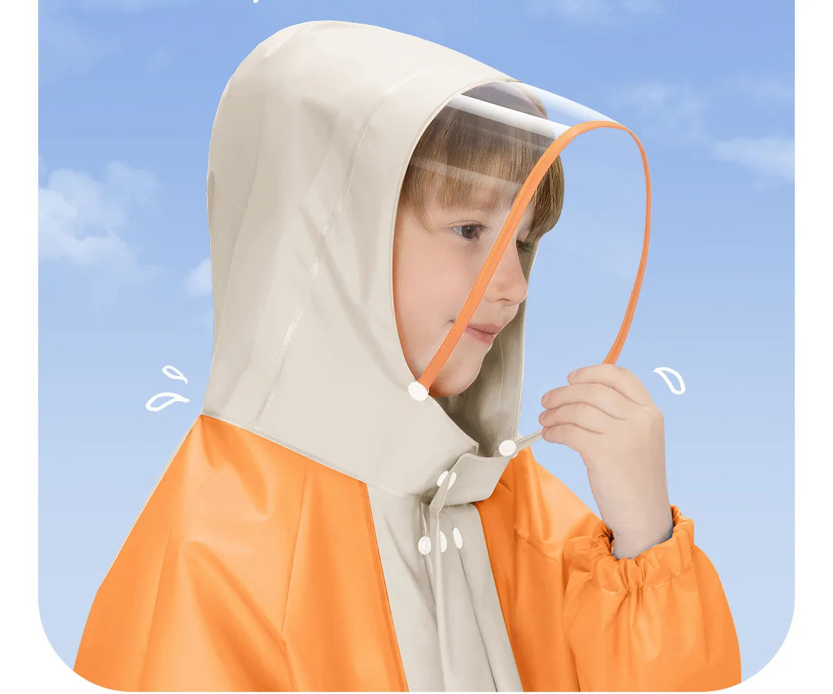 Children's Waterproof Raincoat with Fun Backpack | Stylish & Durable