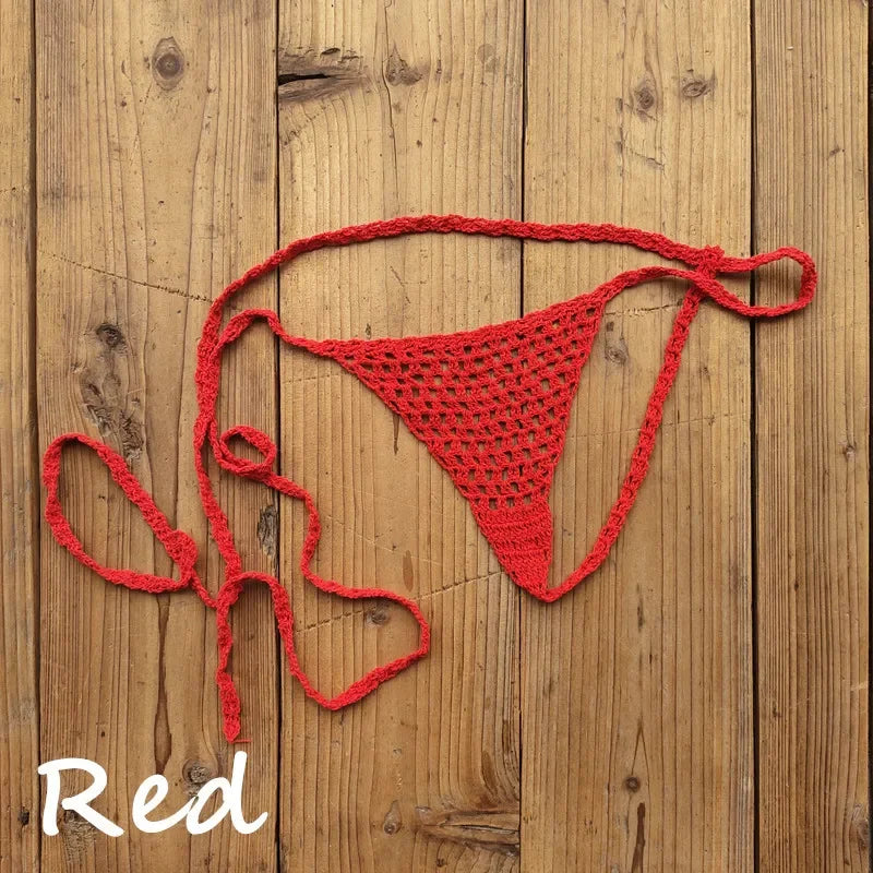 Mini Crochet Lace Thong Bikini | Perfect for Sunbathing & Swimming