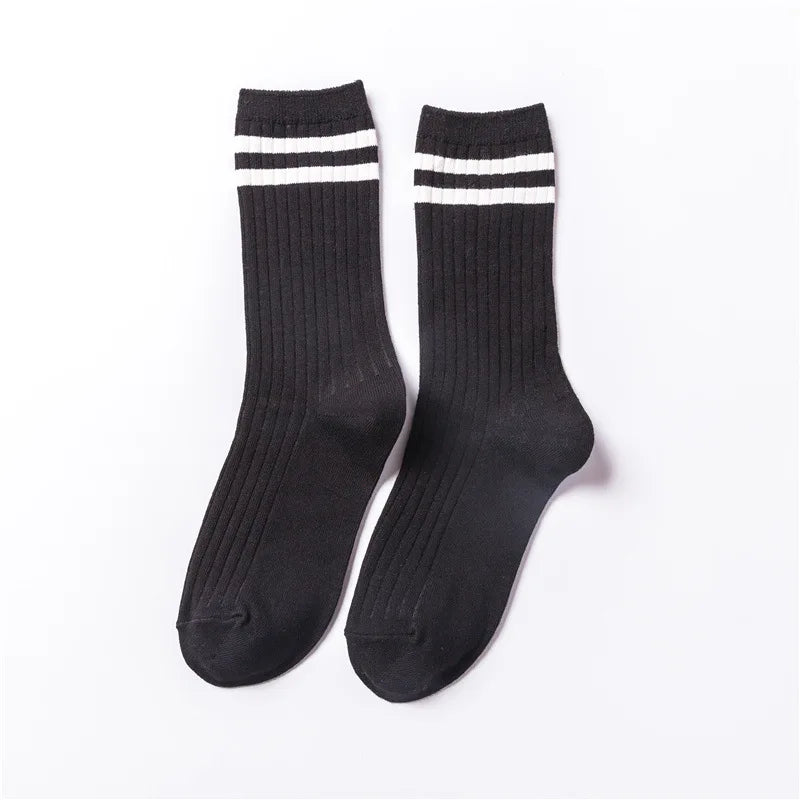 Stylish Women's Striped Long Socks | Comfortable Casual Footwear