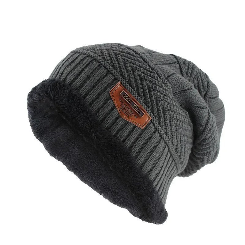 Unisex Thick Fur Lined Beanie Hat | Stylish Warm Winter Cap