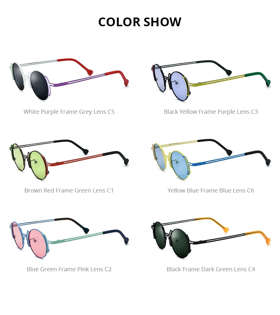 Stylish Vintage Round Polarized Sunglasses for Men & Women