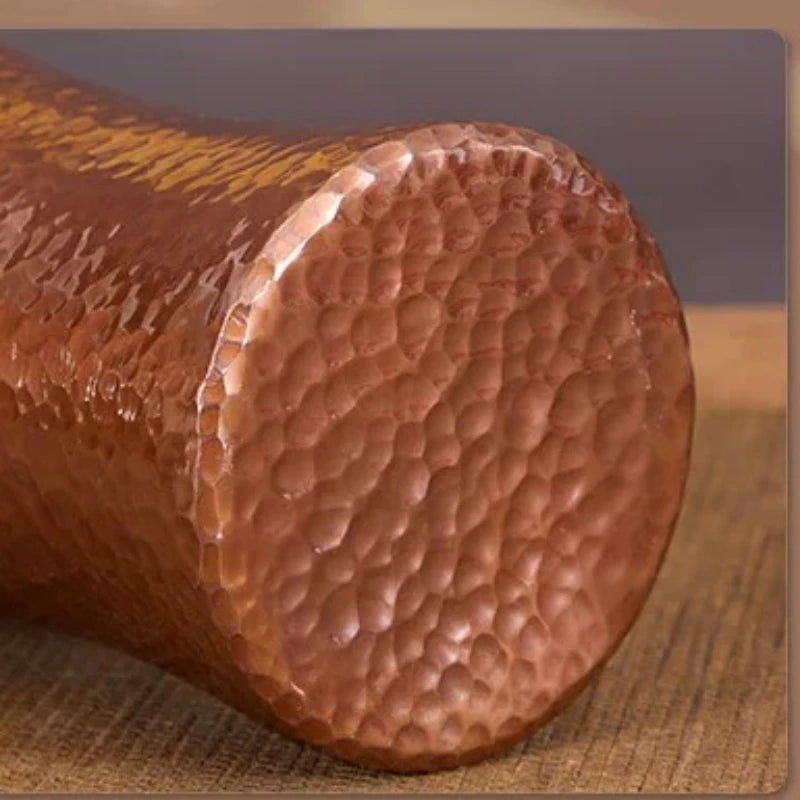Vintage Pure Copper Coffee Cup,Handcrafted Engraving Hammer Texture 300 ml Beer Moscow Mule Tumbler Milk Mug,Tea Water Tableware