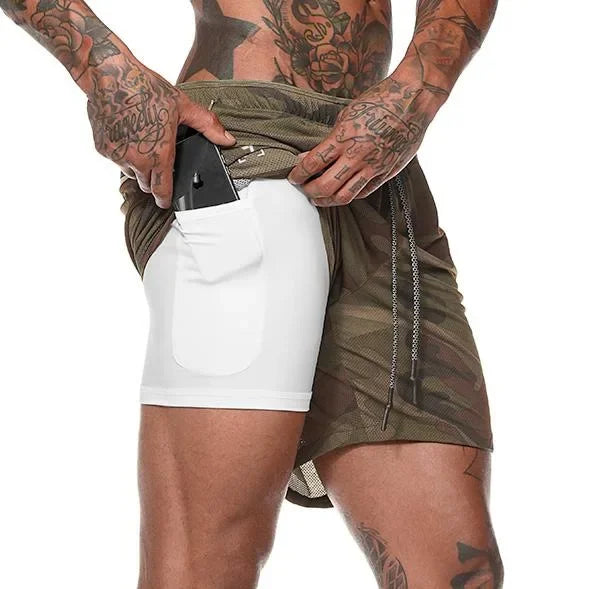 Men's Double-Decker Sport Shorts | Perfect for Summer Fitness
