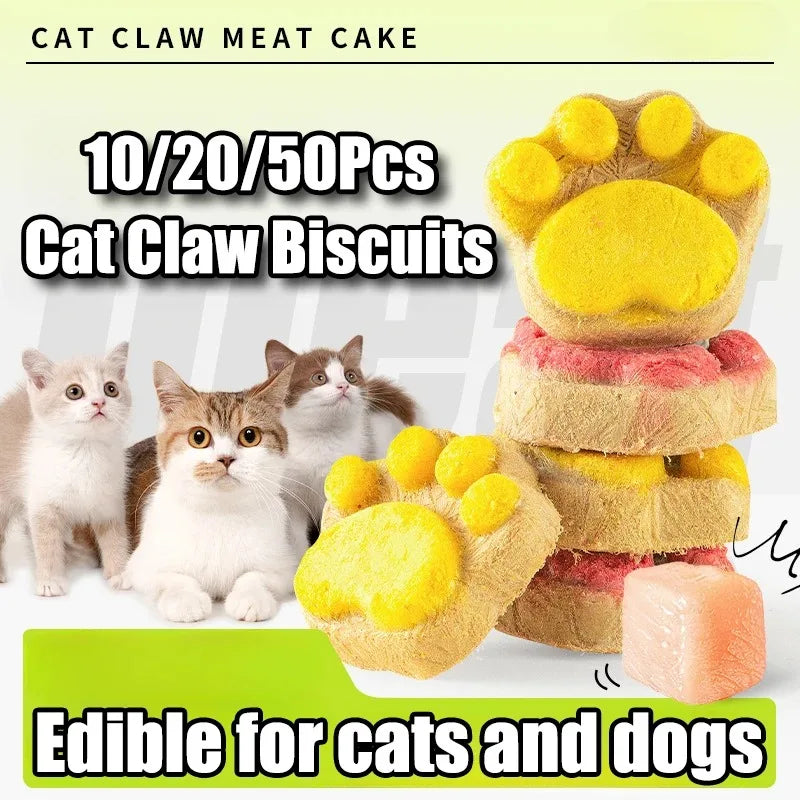 Delicious Cat Snacks | Freeze-Dried Cat Biscuit Treats for Training Rewards