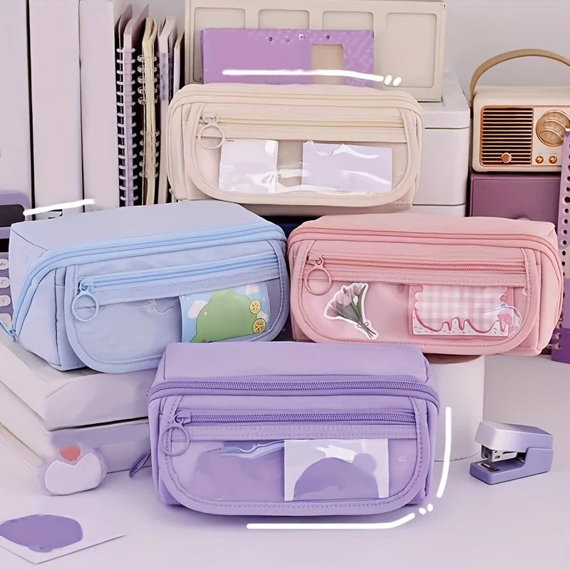 Large Capacity Student Pencil Case | Multi-Functional Storage Bag