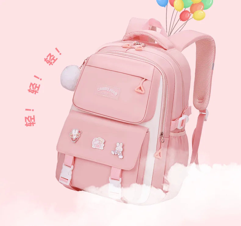 Large Capacity Spine Protection Backpack Set for Students