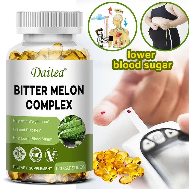 Natural Bitter Melon Extract Capsules | Support Blood Sugar & Fat Burn