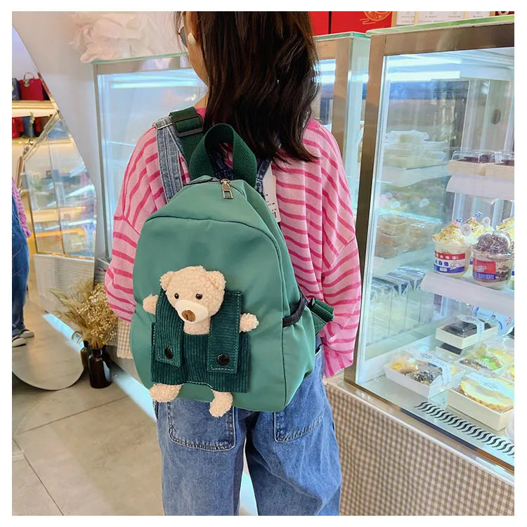 Personalized Plush Bear Backpack | Custom Kids Embroidered Bag