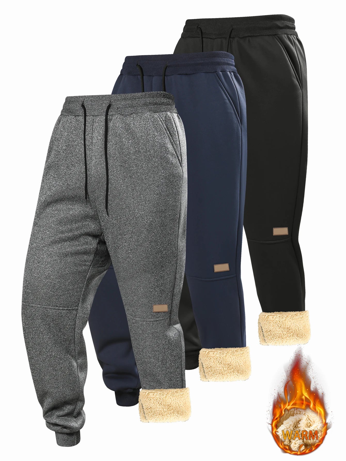 Men's Thick Warm Fleece Sweatpants | Cozy Casual Joggers