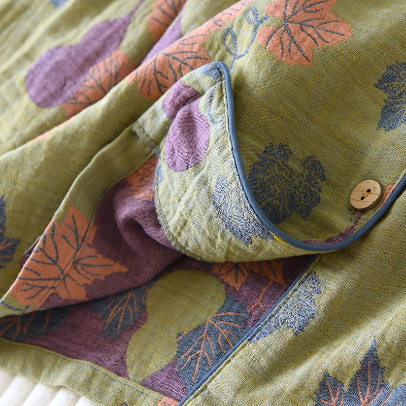2026 Japanese Spring and Autumn New Women's Pajama Set 100% Cotton Vintage Long sleeved Pants Two Piece Set for Home Furnishings