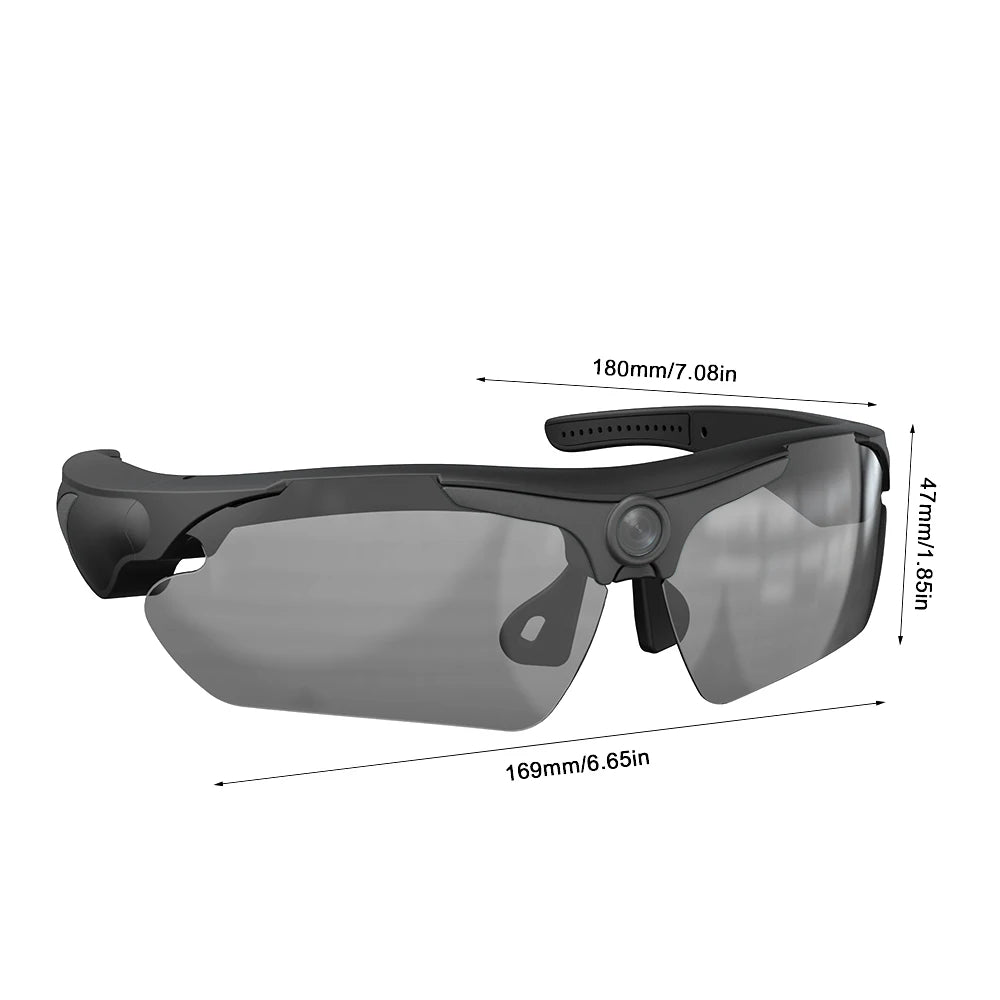 Smart Glasses with HD Camera | Outdoor Sports Recorder Goggles